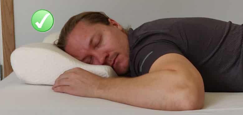 stomach-sleeping-pillow-height